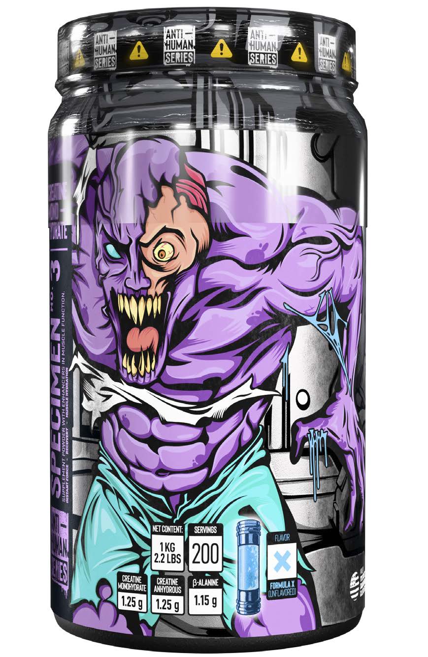 SPECIMEN NO° 3 POWDER SUPPLEMENT WITH ENHANCERS IN MUSCLE FUNCTION